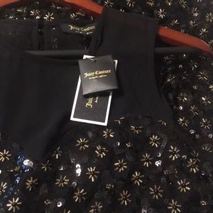 Juicy Couture Diamond Beaded Tulle Dress